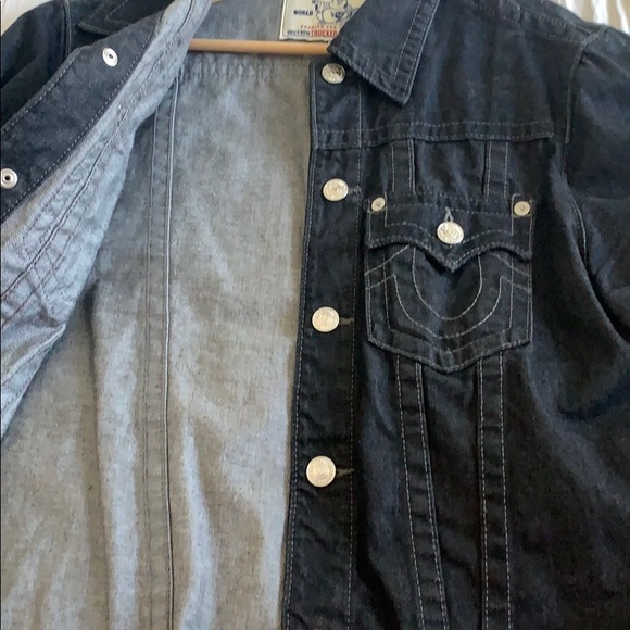 True Religion denim jacket XL DRY CLEANED only - Picture 3 of 3